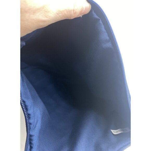 BEAUTYCOUNTER Canvas Bag Blue Zippered Makeup Cosmetic Clean Beauty Vacation - Picture 7 of 10